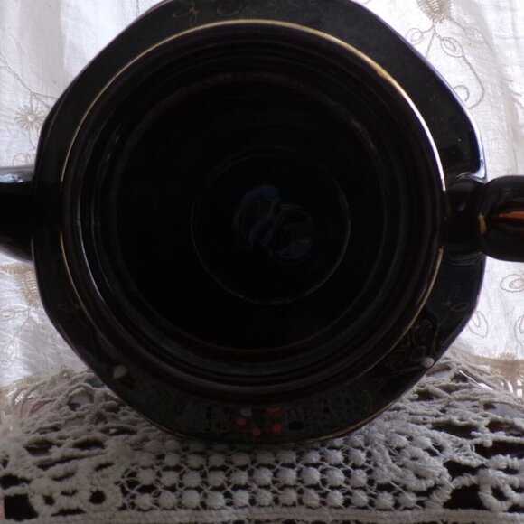 Vintage Red Ware Hand-painted Japanese Teapot | 1950 | Mid Century - Picture 9 of 11